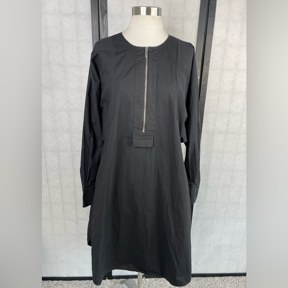 COS Black Long Sleeve Dress with Zipper